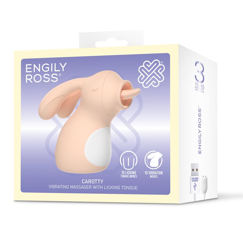 Carotty Massager with Vibration and Licking Tongue