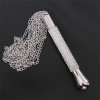 Flogger with Chain Tassel with Rhinestone Handle