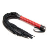 Flogger Diamond Pattern and Metal Hardware 39 cm Red