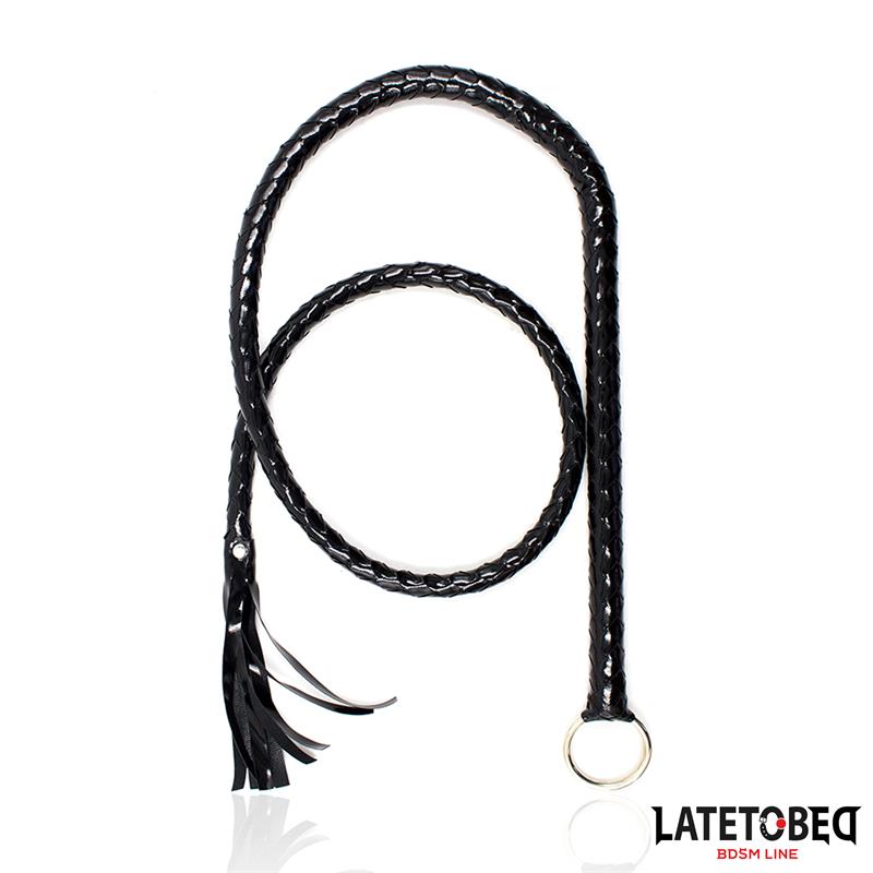 Shiny Black Long Whip 138cm