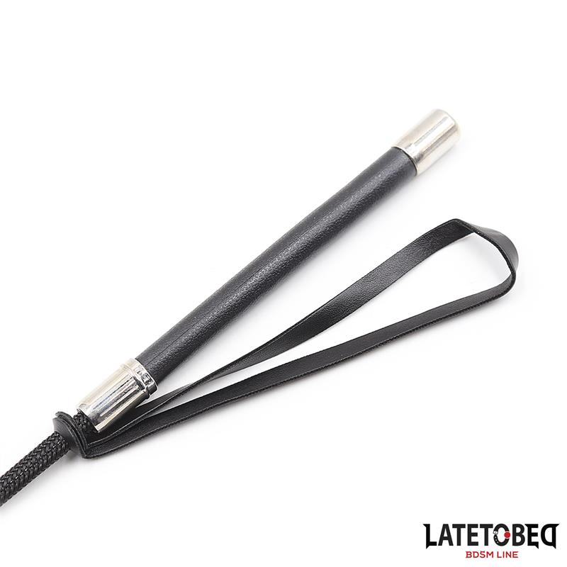 Whip with Heart Shape Black 60cm