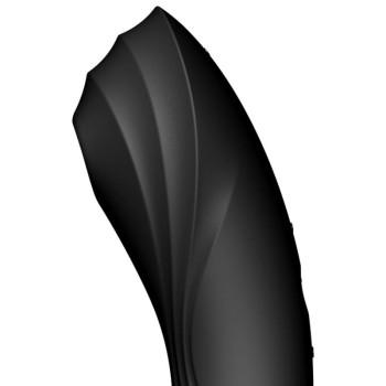 Curvy Trinity 4 Vibe and Clitoris Sucker 2 Motors Black