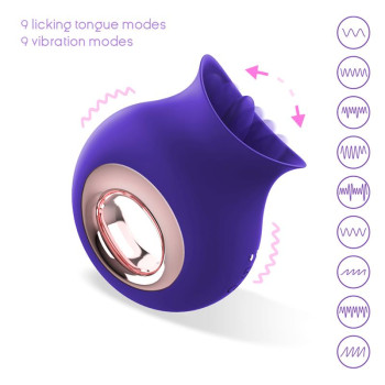 No. TwentyFive Licking Tongue and Vibrator Clitoris Massager