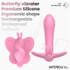 Wingy Butterfly Vibrator with App Pink