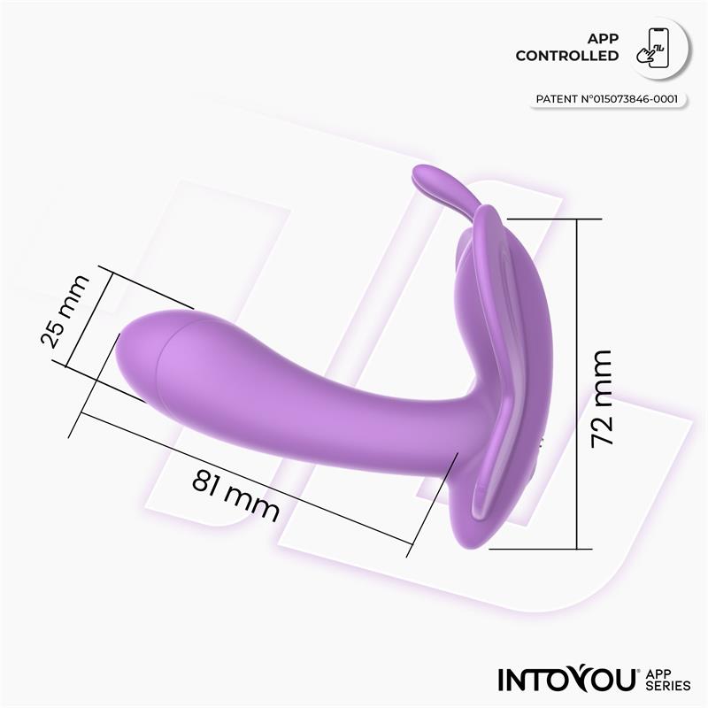 Wingy Butterfly Vibrator with App Lavender