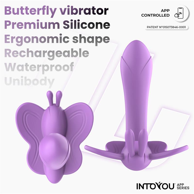 Wingy Butterfly Vibrator with App Lavender