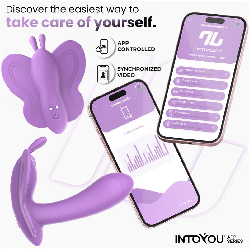 Wingy Butterfly Vibrator with App Lavender