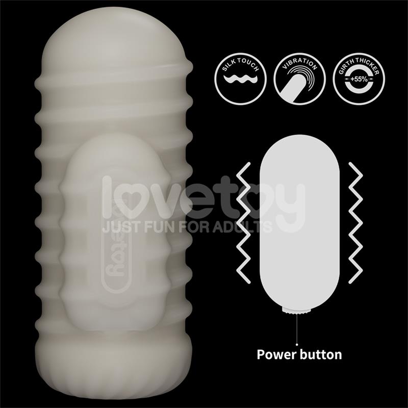 Knights Ring Vibrating Dual Purpose Sleeve Wavy