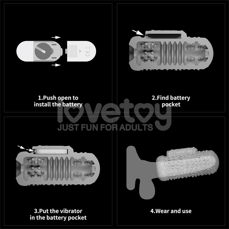 Knights Ring Vibrating Dual Purpose Sleeve Drip