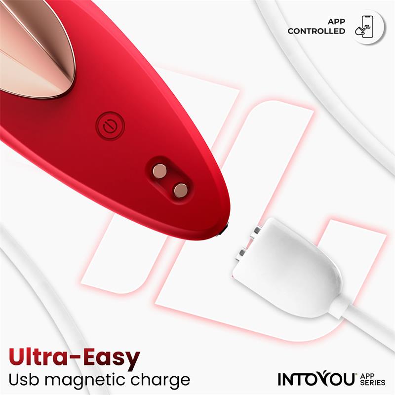 Panty Vibrator with App Silicone Red
