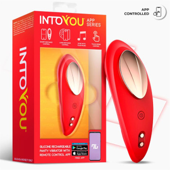 Panty Vibrator with App Silicone Red