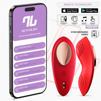 Panty Vibrator with App Silicone Red
