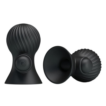 Nipple Sucker with Vibration Black