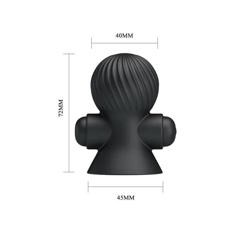 Nipple Sucker with Vibration Black