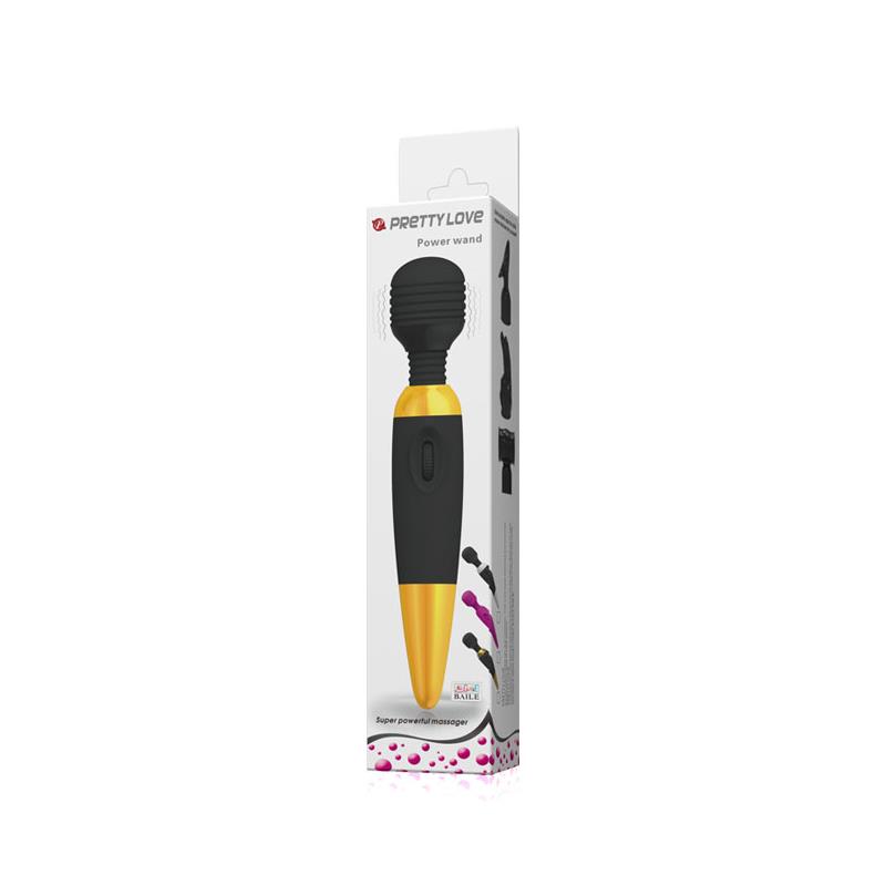Pretty Love Massager Power Wand Black and Gold