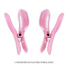 Surprise Box Vibrating Egg and Electric Shock Nipple Clamps Pink
