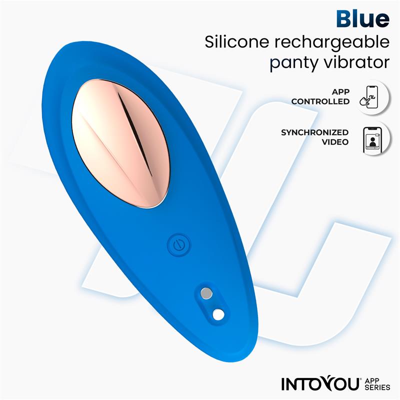 Panty Vibrator with App Silicone Blue