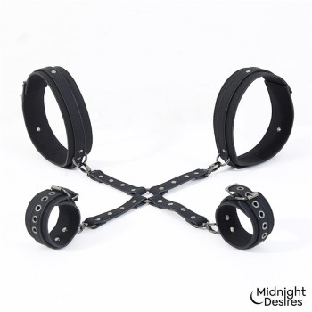 Cuffs and Thigh Hogtie Set