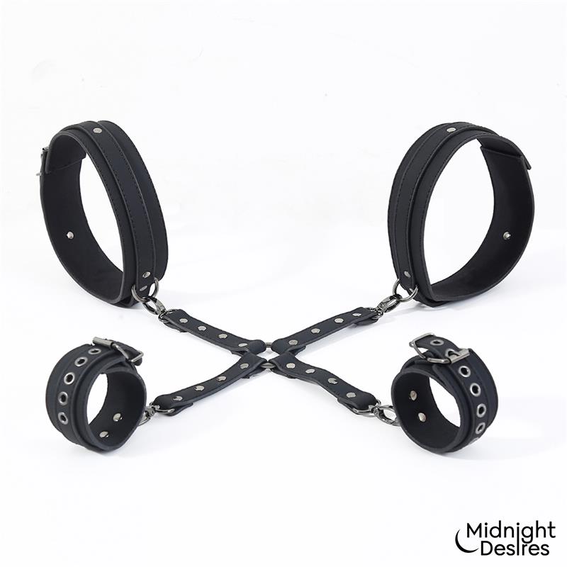 Cuffs and Thigh Hogtie Set