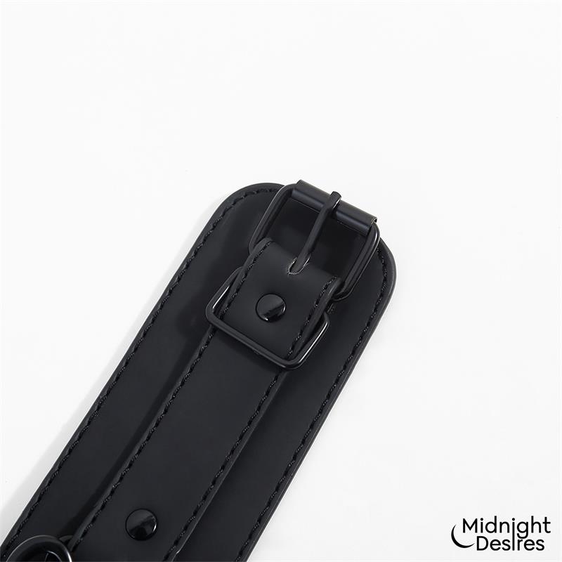 Restraint Set with Collar with Leash and Cuffs