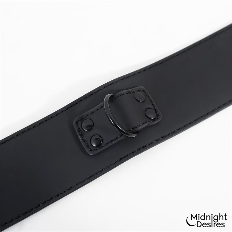 Restraint Set with Collar with Leash and Cuffs