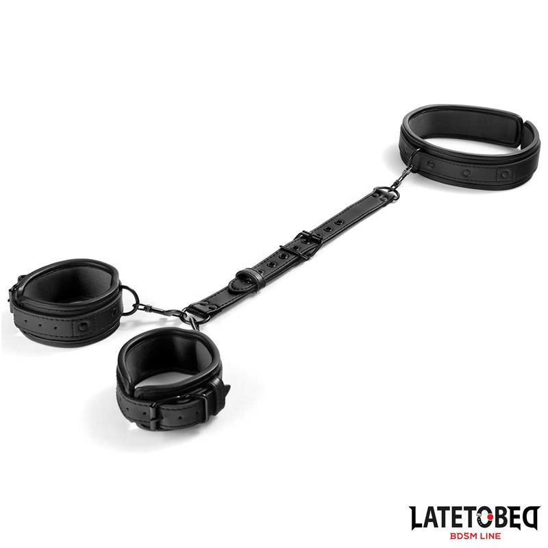 Behind back neck to wrist restraints