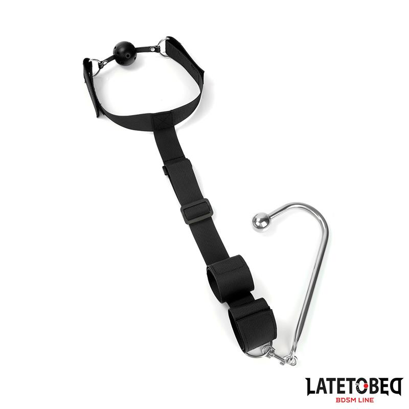 Mouth Gag with Cuff and Anal Hook