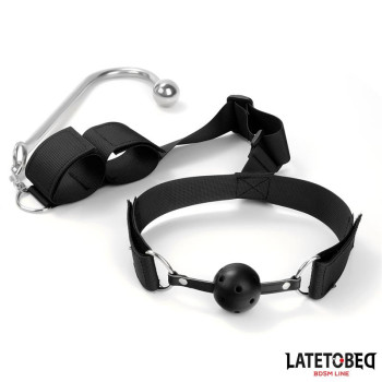 Mouth Gag with Cuff and Anal Hook