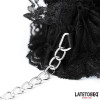 Lace Elastic Ankle Restraints Black