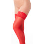Hold-up Stockings Red One Size