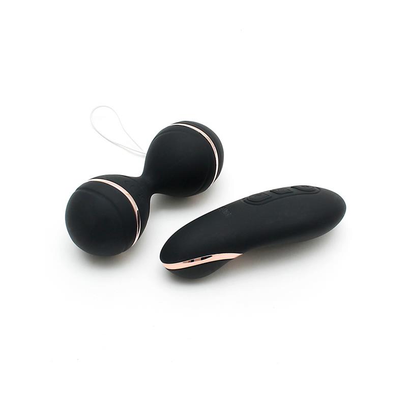 Vibrating Lay-on Kegelball set Ibiza Black