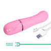 Marski Vibrator with Rabbit G Spot Pink
