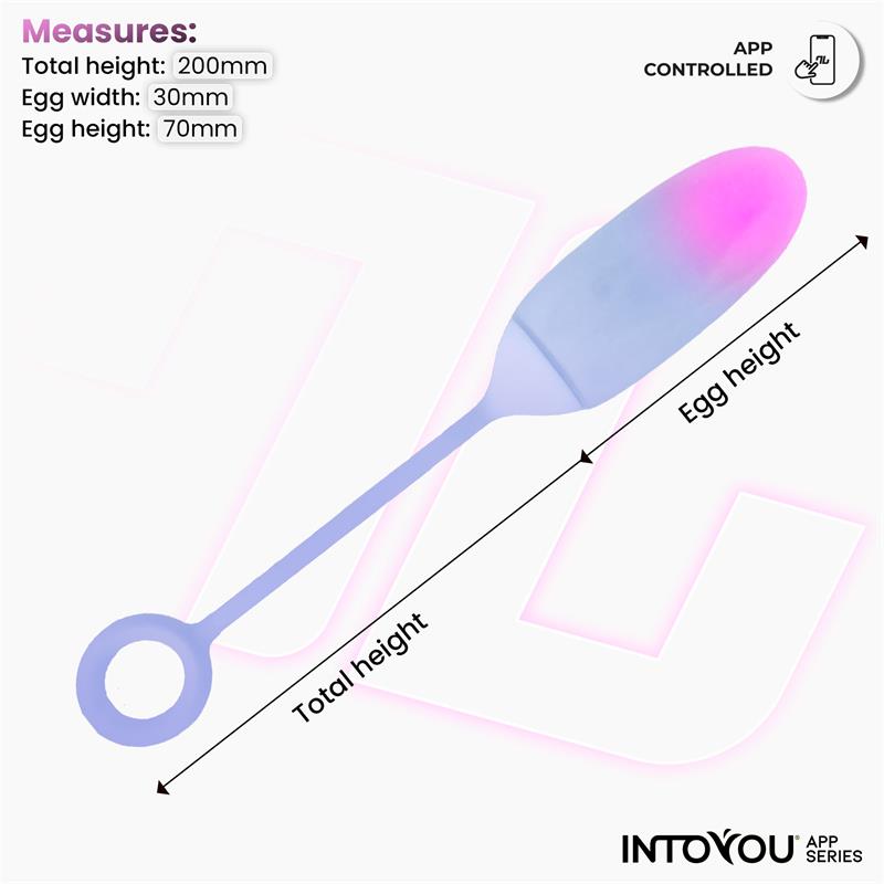 Vibrating Egg Double Layer Silicone with APP Pink/Blue