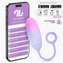 Vibrating Egg Double Layer Silicone with APP Pink/Blue