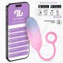 Vibrating Egg Double Layer Silicone with APP Blue/Pink