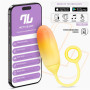 Vibrating Egg Double Layer Silicone with APP Yellow/Orange