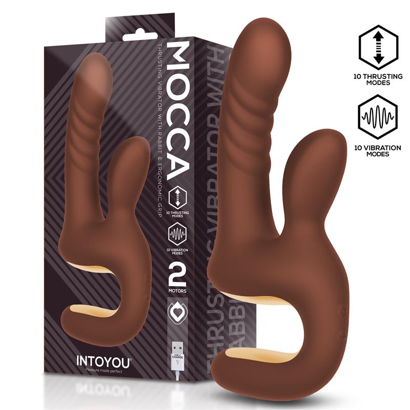 Mocca Thrusting Vibrator with Ergonomic Grip USB