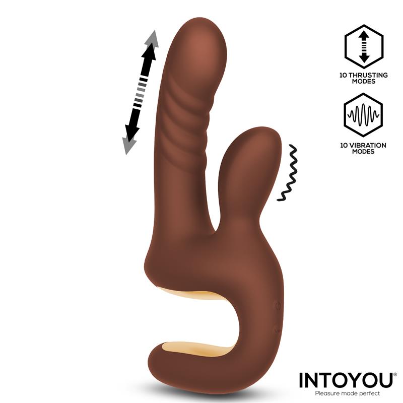 Mocca Thrusting Vibrator with Ergonomic Grip USB