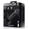 Magnor Dildo with Double Ring and Balls Stimulator