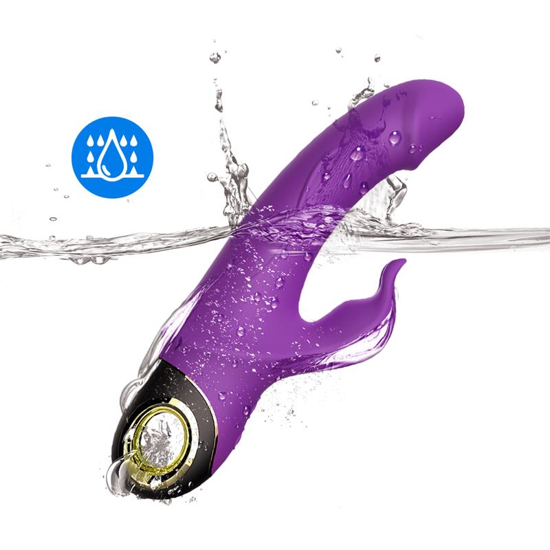 360? Rotation Rabbit Vibrator Purple