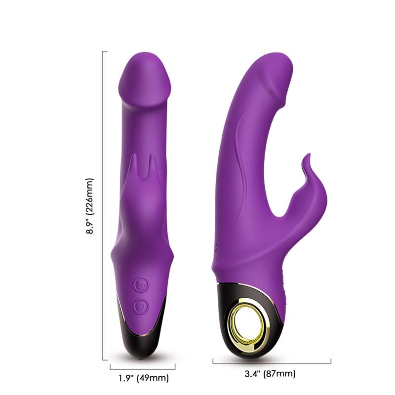 360? Rotation Rabbit Vibrator Purple