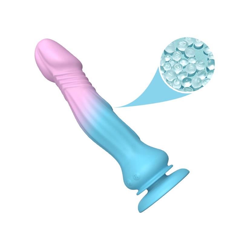 Dildo with Thrusting and Vibration with Suction Cup