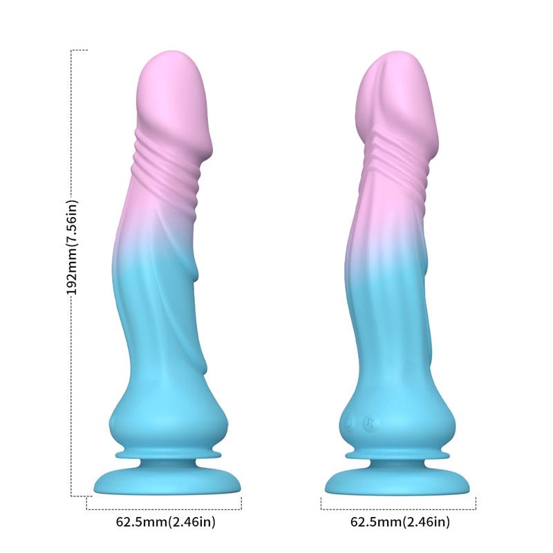 Dildo with Thrusting and Vibration with Suction Cup