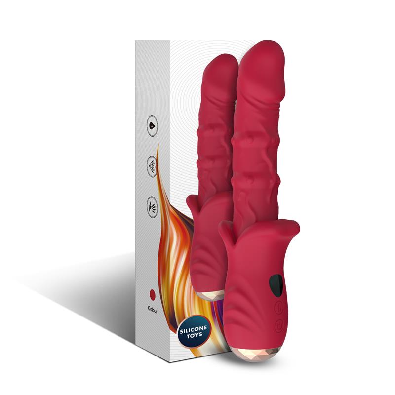 Vibrator with Heating and Vertical Movement