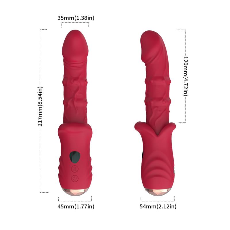 Vibrator with Heating and Vertical Movement