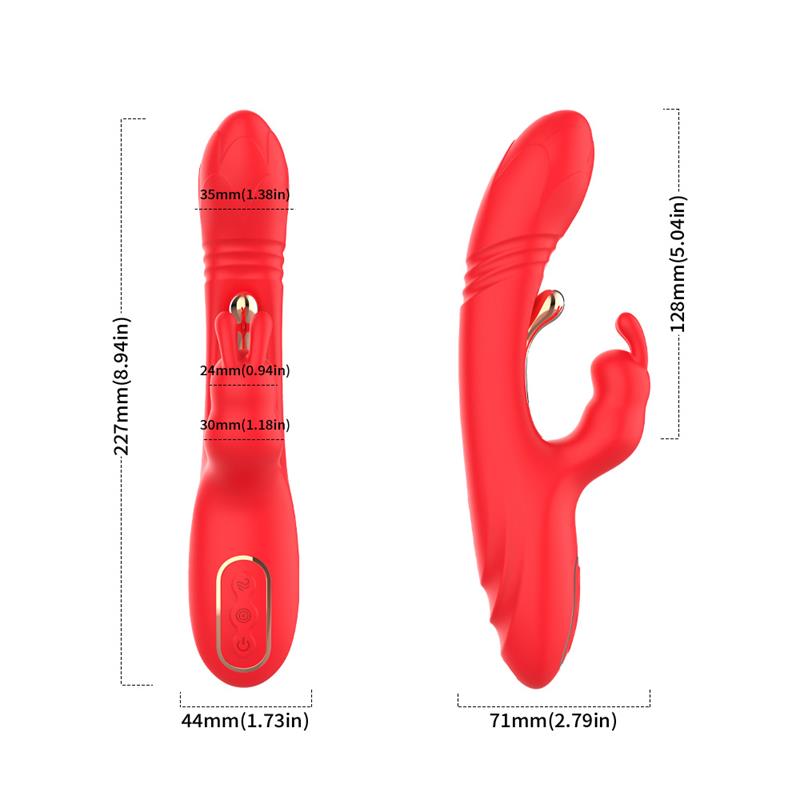 Thrusting Rabbit Tickler Vibrator