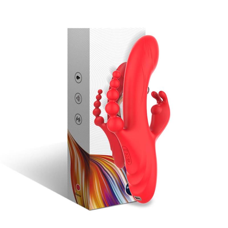 Tickler Rabbit Vibrator with Anal Beads