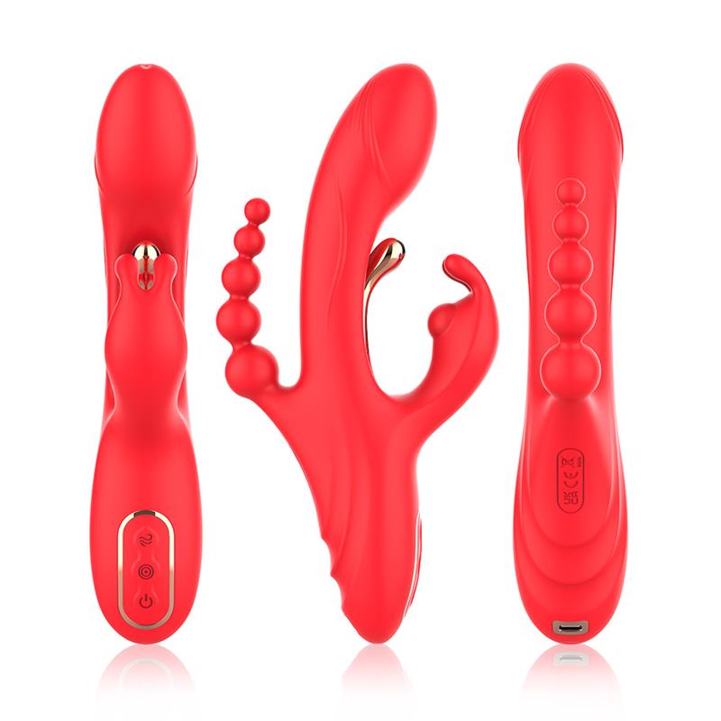 Tickler Rabbit Vibrator with Anal Beads