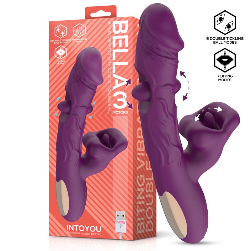 Bella Vibe with Double Tickling Ball and Biting 3 Motors