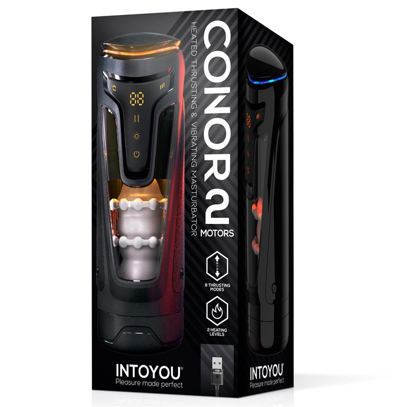 Conor Male Masturbator with Thrusting, Vibration and Heat Function
